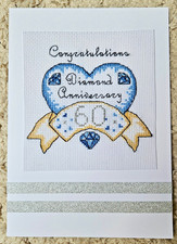 Big Cross Stitched card -