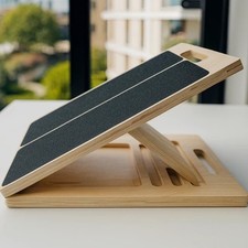 Wooden Slant Board Calf Stretcher Folded for Yoga Workout Calf Incline Board