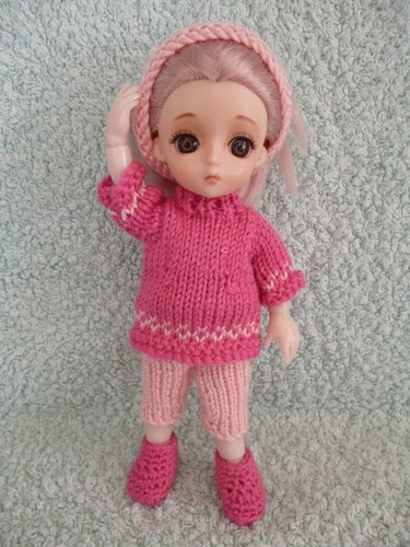 Hand knitted crochet set - knitted/crochet, for