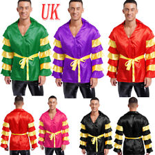 UK Mens Latin Tango Salsa Rumba Tiered Shirts for Halloween Festival Party Dance