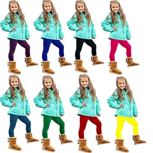 Girls leggings plain - leggings, basic