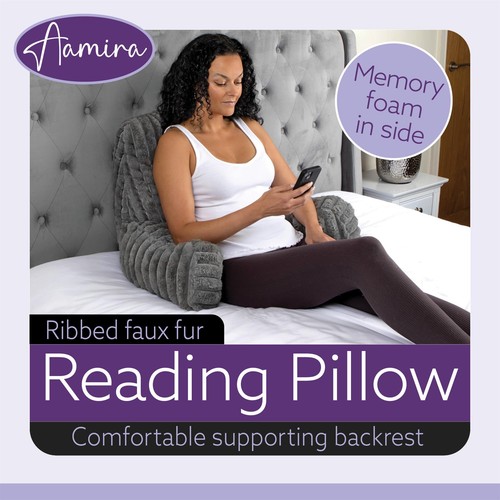 Grey reading pillow - grey,