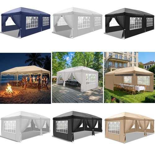 3x6m folding gazebo - gazebo, side