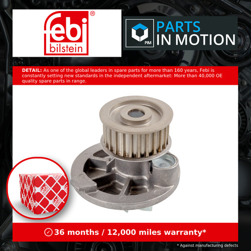 Water pump fits opel - pump, f