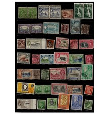 Job Lot Of 45 British Empire Commonwealth Stamps 1890 to 70's Bondle Mixed VFU