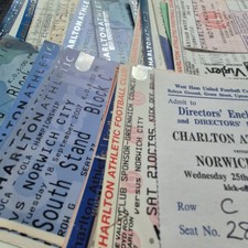 USED MATCH TICKETS - General League & Cup (13) - UPDATED