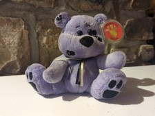 CHUBBLEY BEARS - PAWS - MAUVE BEAR - RETIRED WITH  TAGS - MINT CONDITION