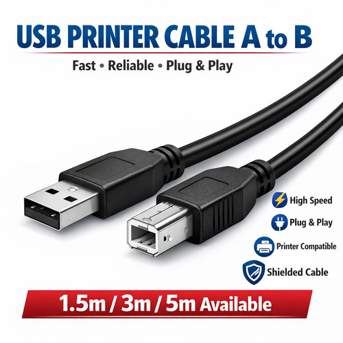 Usb printer cable 1 - usb, 1.5m