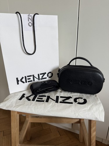 Kenzo black leather - black,