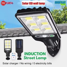 6000W LED Solar Street Light Motion Sensor Security Outdoor Garden Flood Lamp