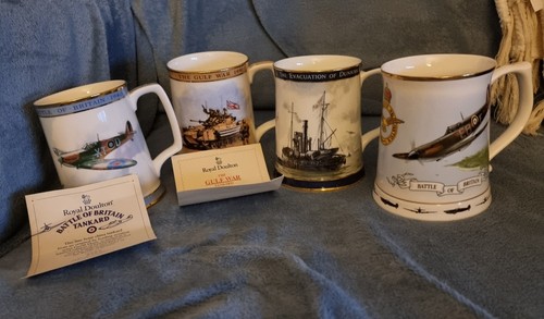 Royal dalton commemorate mugs - dalton,