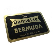 Dansette Bermuda Lid Label /