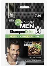 Garnier Men Shampoo Color Hair 5 Weeks No Ammonia 20ml Natural Black/Brown Black