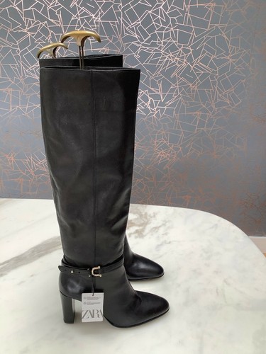 Bnwt zara black leather - bnwt,