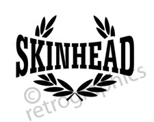 Skinhead Laurel Sticker