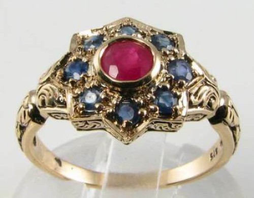 9ct gold ruby - 9ct,