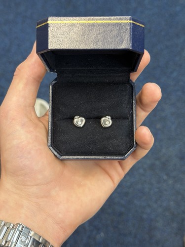 18ct white gold floating - white,
