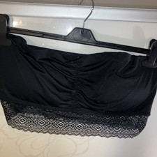 Black strapless bra from worn once XL (20)Bandeau style Non wired 