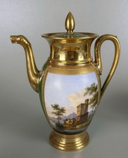 Paris Empire Shape c1820 Coffee Pot Vieux Paris Porcelain #2