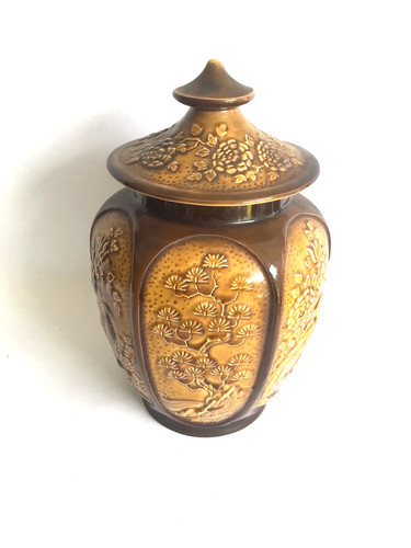 Vintage sylvac lidded ginger - sylvac,