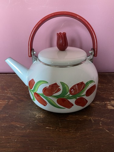 Vintage ekco enamelware - ekco, tulip