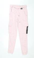 Pineapple Womens Pink Jogger Sweatpants S Regular Fit Cotton Blend