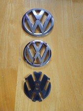 VW SCIROCCO 2008-2015 GENUINE ORIGINAL CHROME BADGES FRONT AND REAR