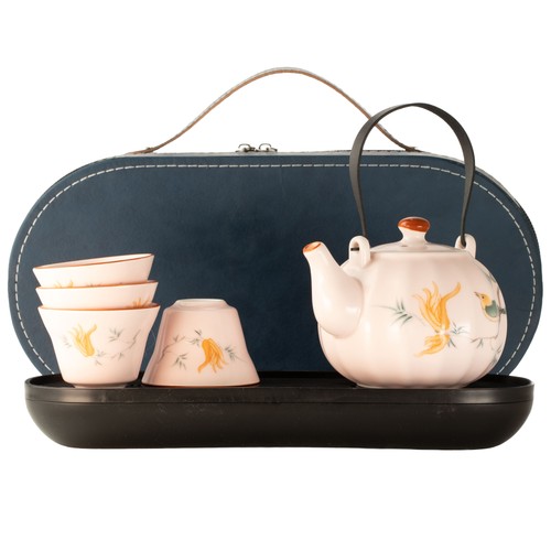 Travel teapot set four cups - set, &