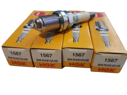 Genuine ngk bkr5equb - x,