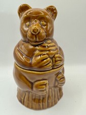 Vintage Ceramic Bear & Honey