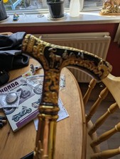 solid steel walking stick 