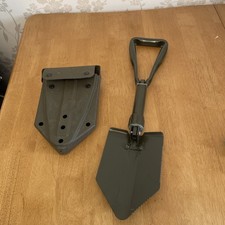 British Army Folding Shovel Entrenching Tool With Case