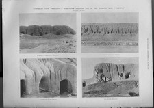 Original Old Antique Print