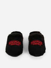 Stranger Things Mule Slippers In Gift Bag new with tag Primark  ladies black 