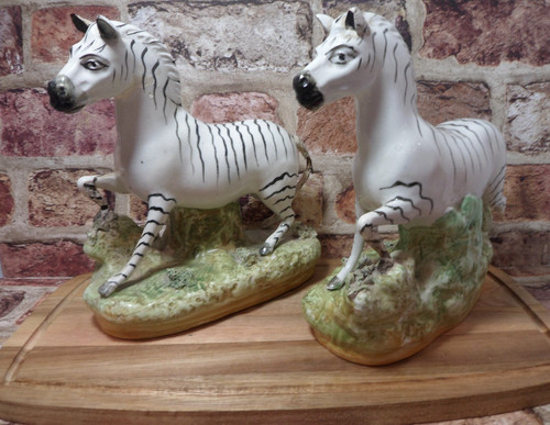 Zebra staffordshire figure - staffordshire,