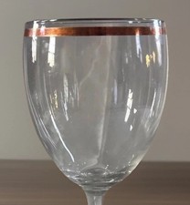 VTG Gold Rim Goblet Wine Glass