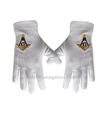 Masonic White Cotton Glove