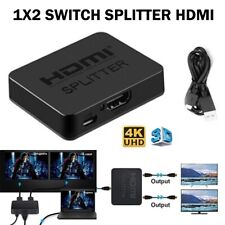 4K HDMI Splitter 1 In 2 Out Dual Monitor Adapter Full HD 1080P UHD Video Swit