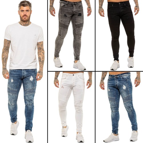 Enzo jeans mens slim - enzo, biker
