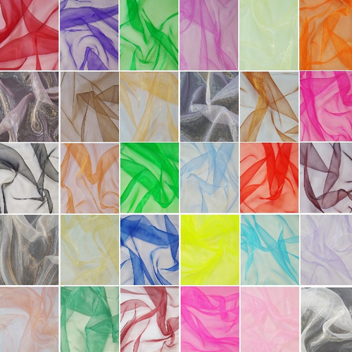 Organza fabric sheer - organza,