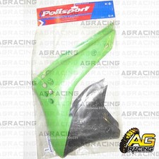 Polisport Green & Black Plastic Rad Scoops Panels For Kawasaki KXF 250 2006-2008