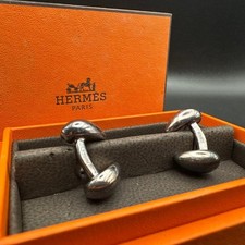 Hermes Silver Cufflinks