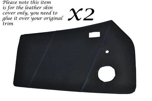 Blue stitching front door - stitching,