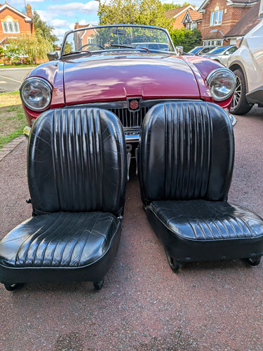Mgb reclining leather seats - mgb,