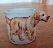 Blue Witch 3D Ceramic Golden Retriever  Cup