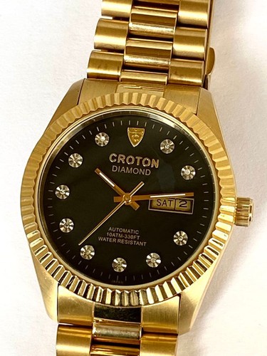Croton diamond automatic - diamond, gold