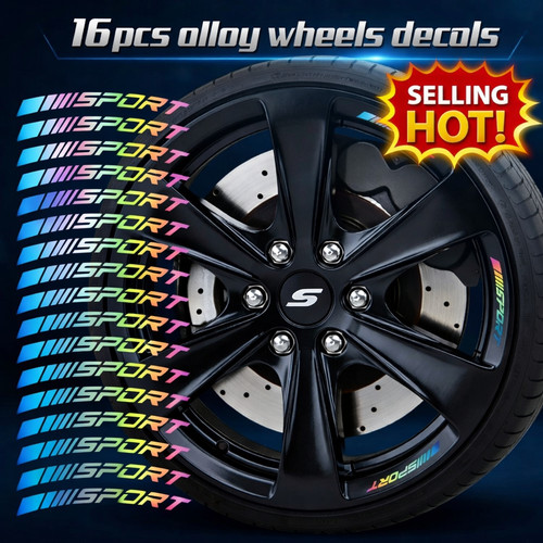 Multicolour alloy wheels - 16,