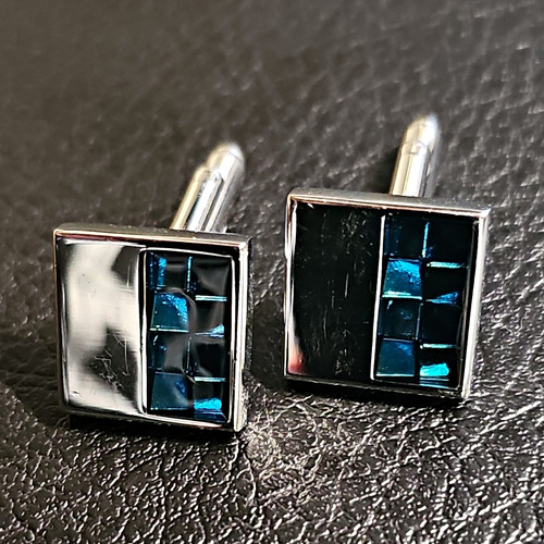 Men square silver tone - men’s,