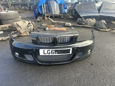 BMW 1-SERIES E81 E87 LCI 2011 FRONT BUMPER WITH PDC SENSORS IN BLACK 475 M Sport