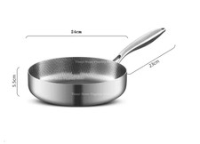 Non stick titanium frying pan - titanium,